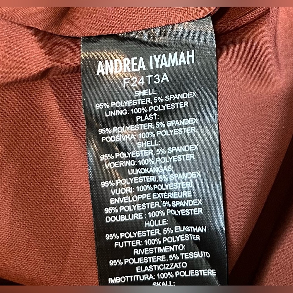 NWT Andrea Iyamah Varu Top in Cinnamon Size XL - Picture 8 of 16